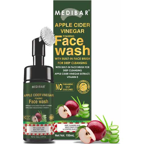 APPLE CIDER VINEGAR FOAMING FACE WASH - 150ml